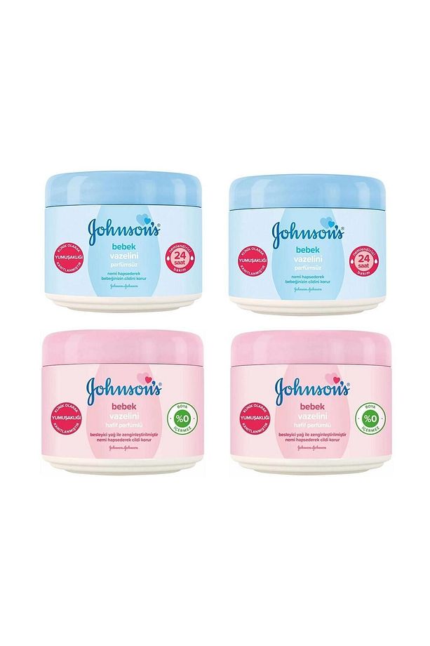 Johnsons Baby Parfümsüz Vazelin 100 ml 2 ADET + Parfümlü Vazelin 100 ml 2 ADET - 1