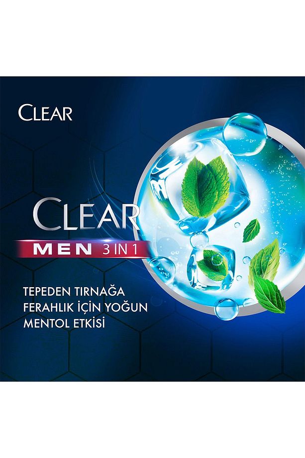 350 ml Men Şampuan 3in1 Mentol - 4