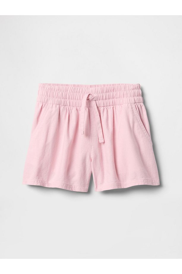 Kız Çocuk Pembe Bağcıklı Easy Şort - 1