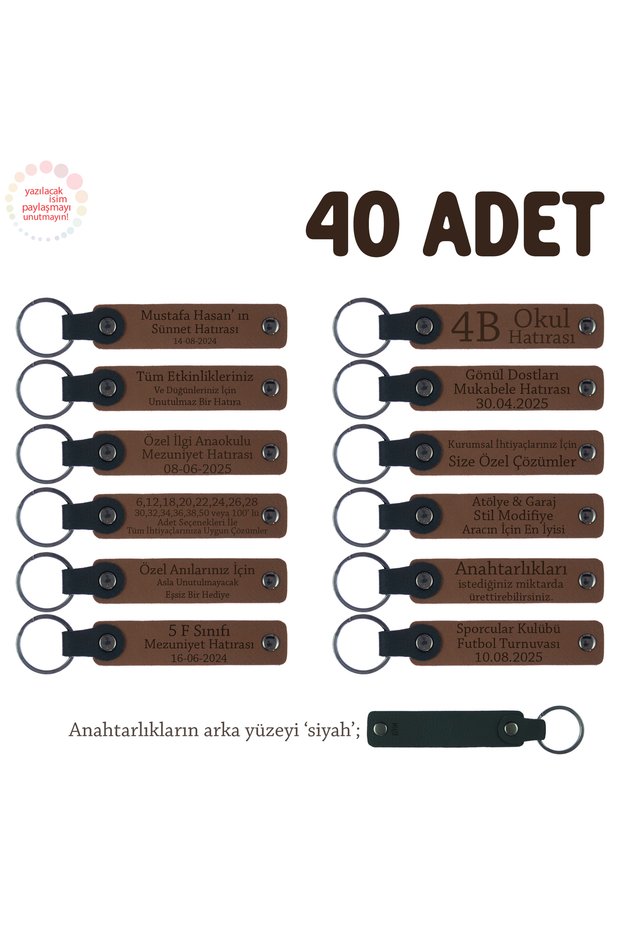 Set of 40 Keycaps for Businesses in the Automotive Industry, Custom for Customers, Light Coffee & Black