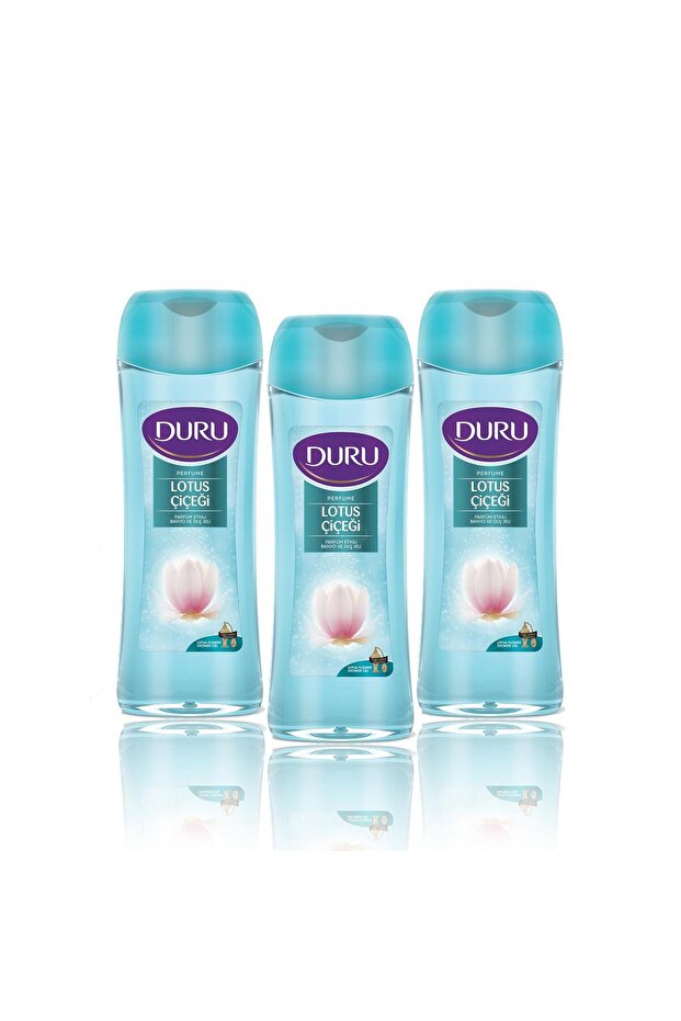 Lotus Flower Patterned Shower Gel 450 Ml - 3 Pieces