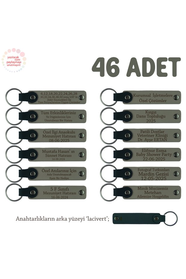 Set of 46, Gift That Adds Value to Your Corporate Identity, Ash Gray, Real Estate Agents Special Keychain