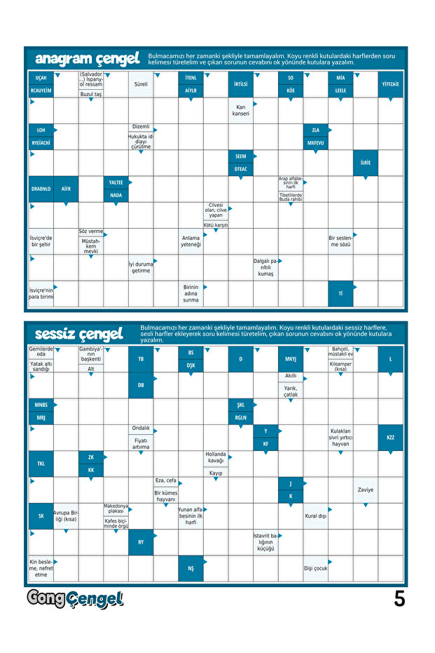 Çengel Bulmaca 013 - 5