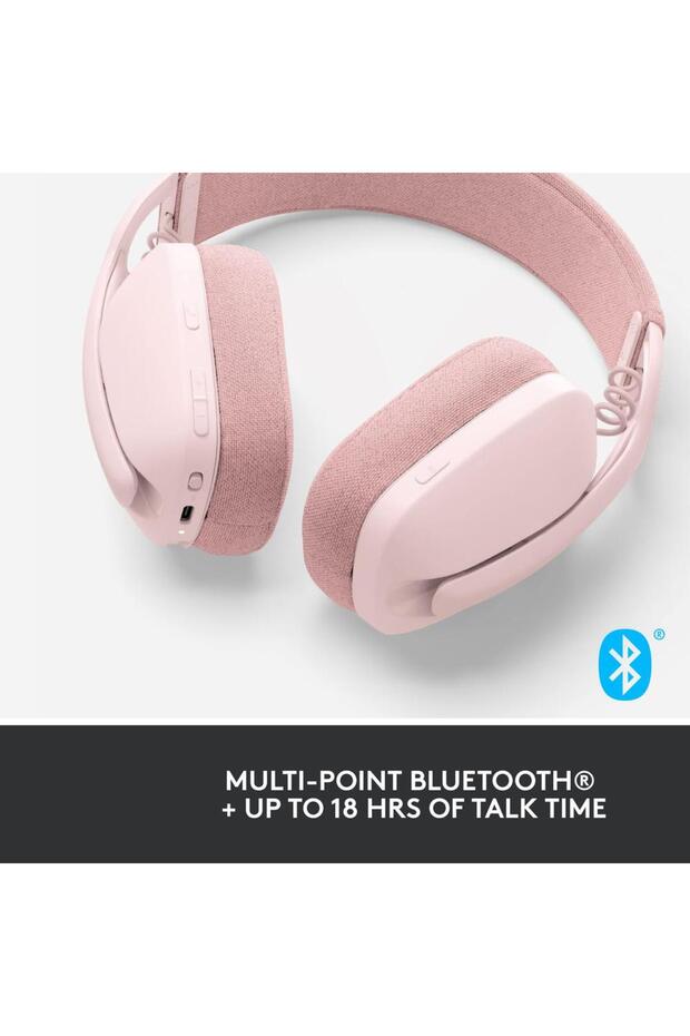 Casca Office/Call Center Logitech Zone Vibe 100, Microfon, Bluetooth 5.2, Noise-canceling (Roz) - 10