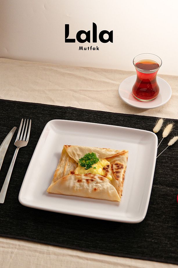 Gözde Kare Servis Tabak - 3'lü Set (23 CM - ŞIK, DAYANIKLI, YEMEK VE SUNUM TABAĞI) - 5