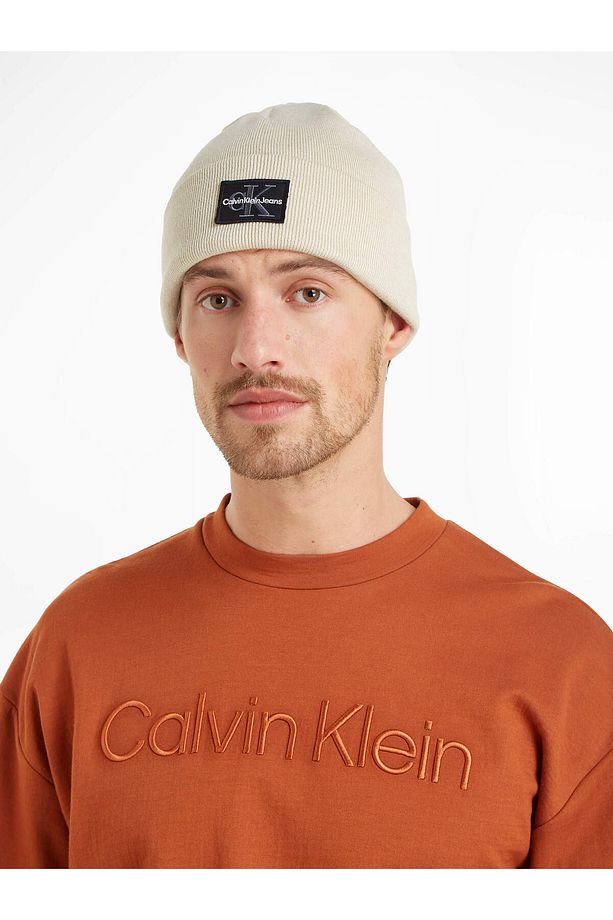 MONO LOGO PATCH BEANIE - 1