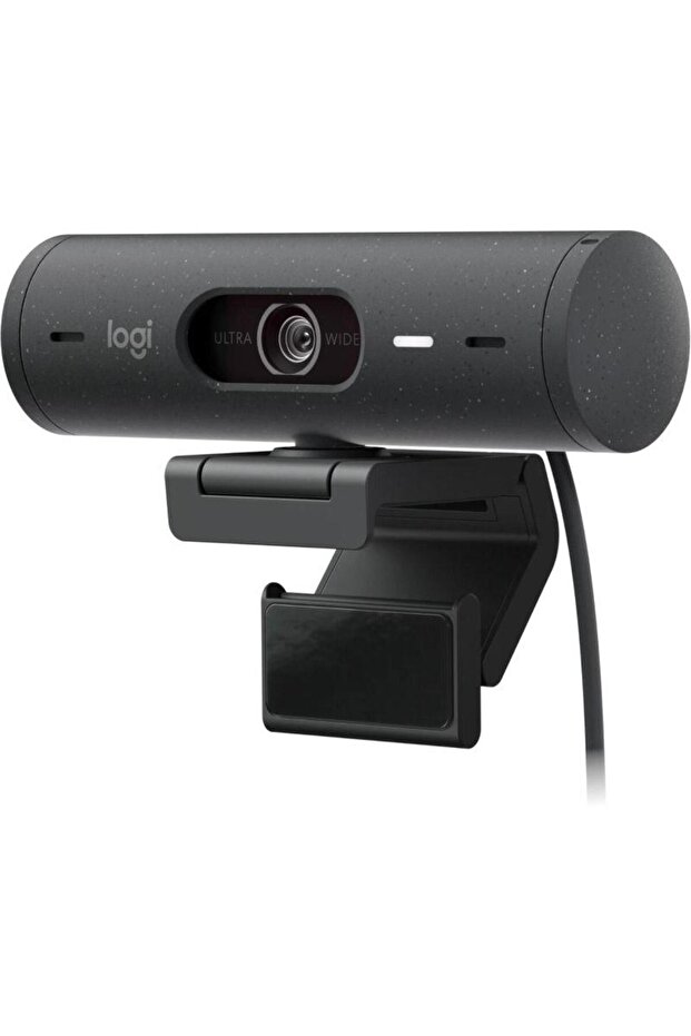 Cameră Web Logitech Brio 500, Full HD, USB-C, Microfon (Negru) - 1
