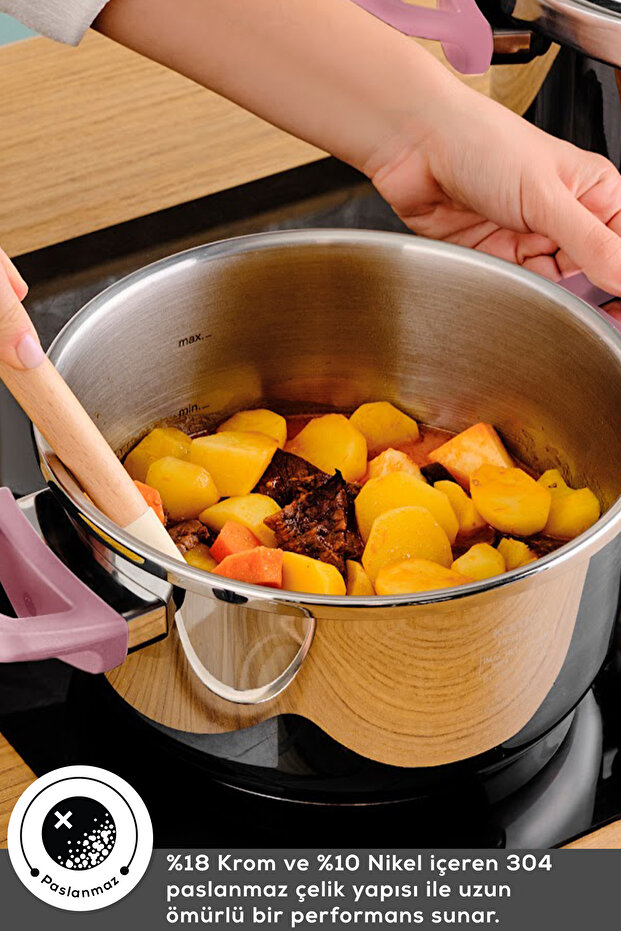 Perfect Pink Indüksiyon Tabanlı Düdüklü Tencere Seti 4 6 Lt - 8