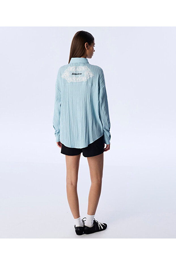 DOKULU PATCH'Lİ GÖMLEK - 6