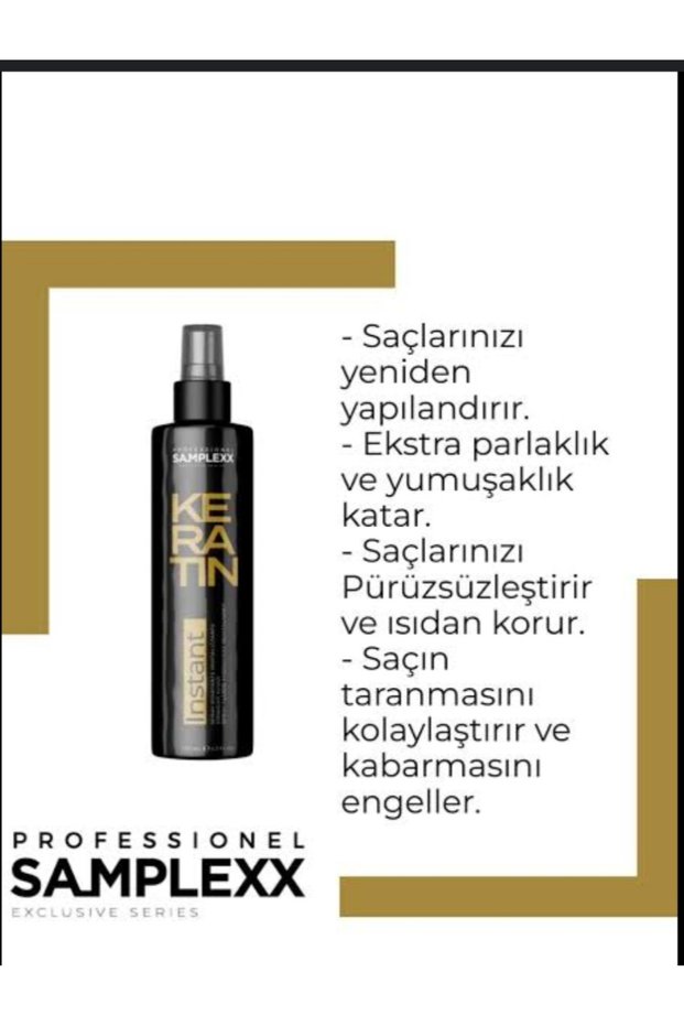 keratin instant durulanmayan maske 125ml