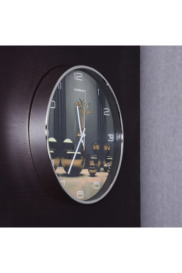 Round Wall Clock OMWC1917 WallMounted, Battery Operated and Durable and 2 YEAR WARRANTY