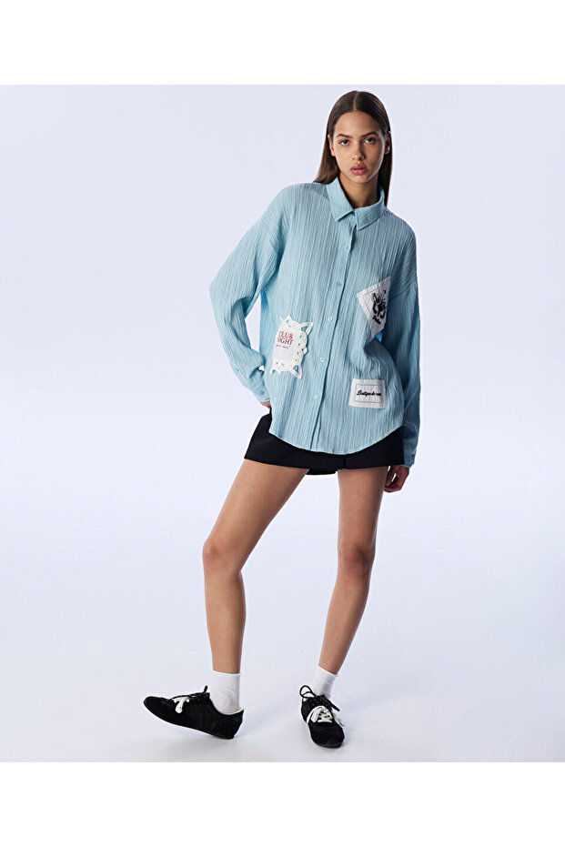 DOKULU PATCH'Lİ GÖMLEK - 2