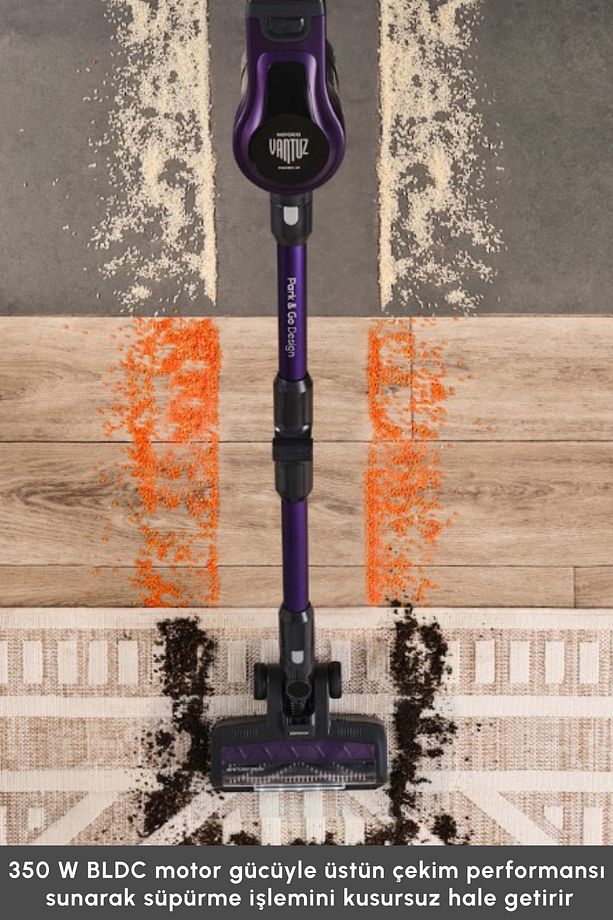 Vantuz Power Up Max Dik Süpürge Grape Purple 350 W - 3
