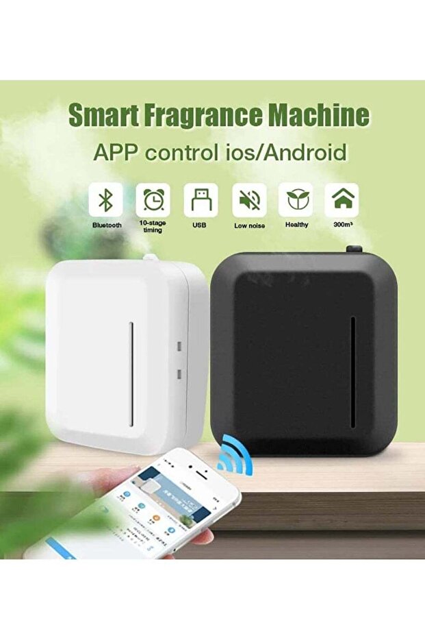 Multifunctional Bluetooth Essential Oil Diffuser,150 ml,Square,with Timer Function,APP Control,White - 2