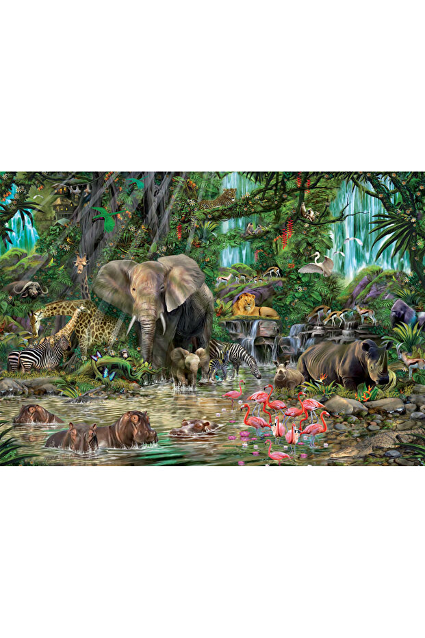 Puzzle Afrıcan Jungle 2000 Parça Puzzle - 1