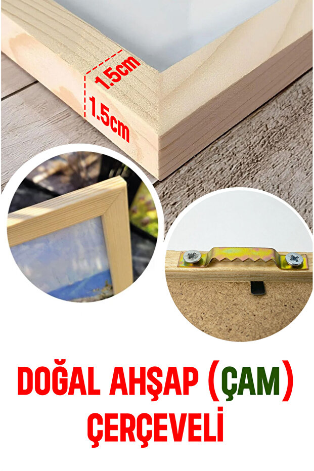 Ahşap Çerçeveli Mdf Tek Tablo İslami 3 Serisi (KENDİ TABLO SETİNİZİ OLUŞTURACAĞINIZ LİSTE) - 5