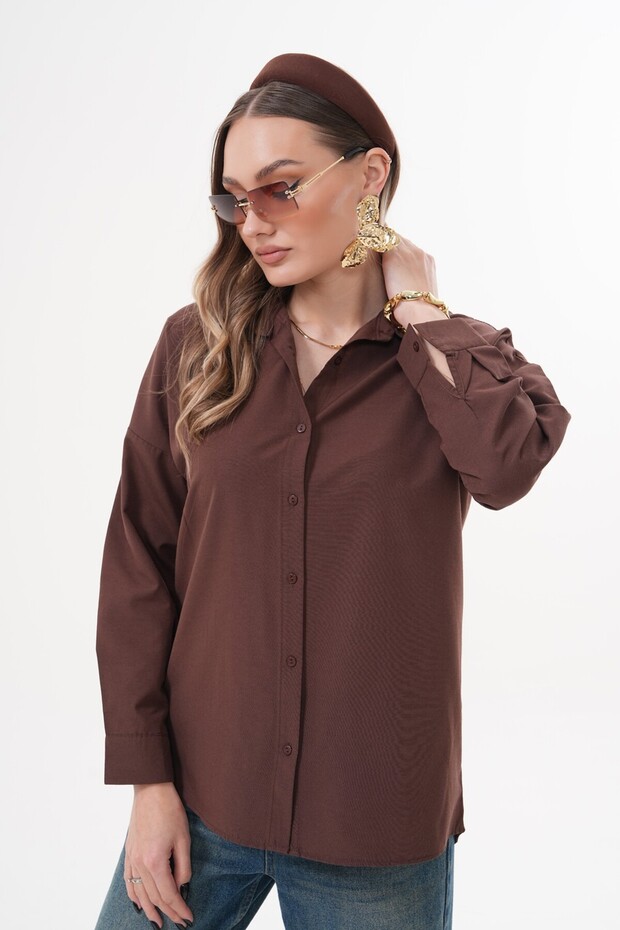 قميص أساسي كبير الحجم - 1