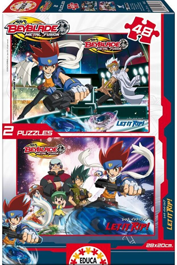 Puzzle Beyblade 2 X 48 Parça - 1