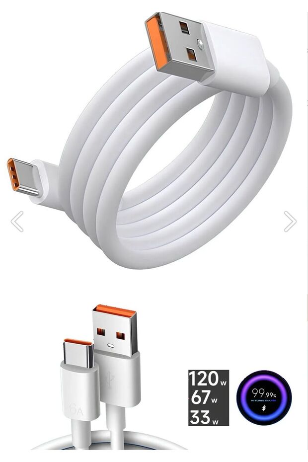 iPhone 15 / 15 Pro Max / 16 / 16 Pro Max uyumlu USB TypeC Hızlı Şarj Kablosu - 4