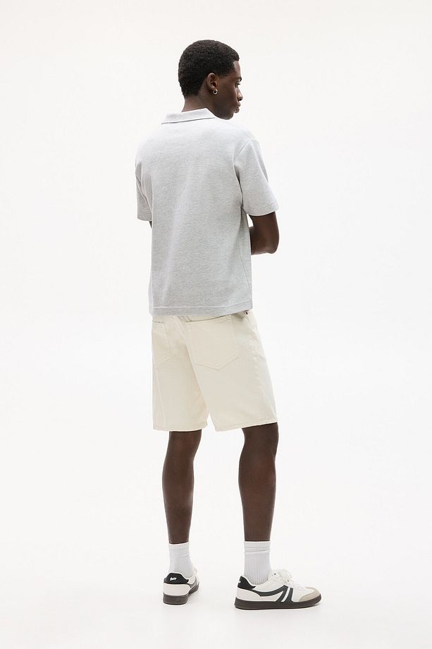 Standard fit denim bermuda şort - 5