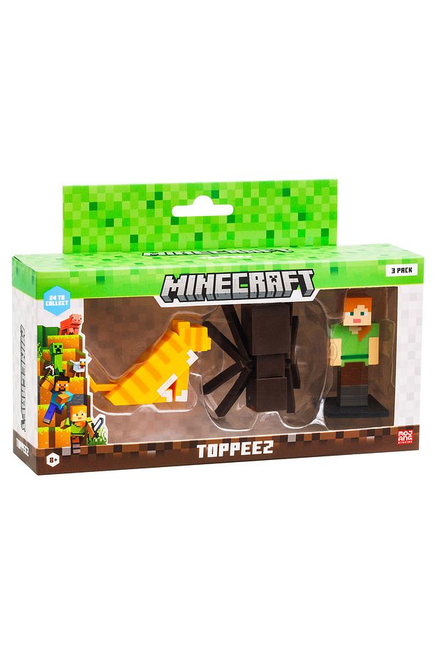 Minecraft 3D Figür Toppeez 3'iü Set Model 6 - 3