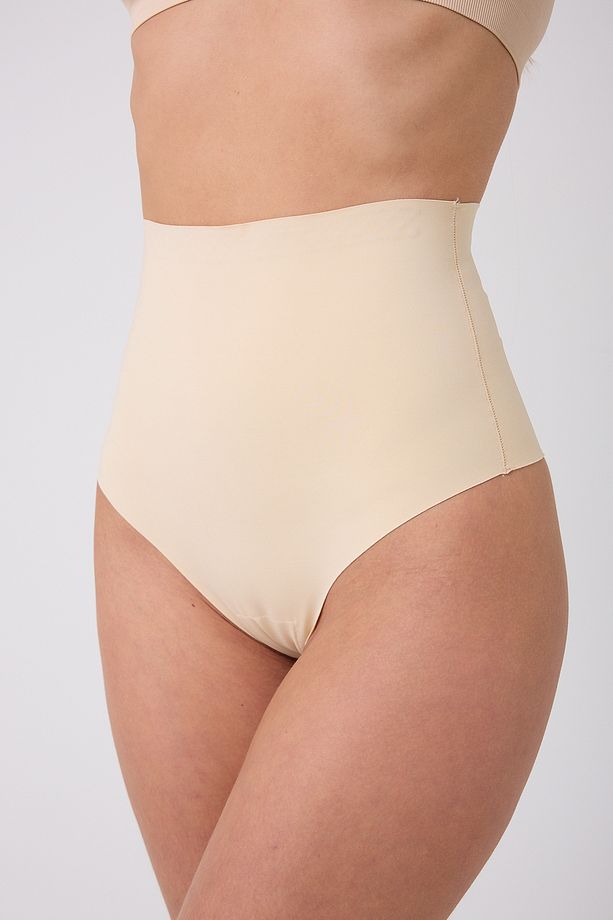 LAZER KESİM YÜKSEK BEL STRİNG TANGA - 3