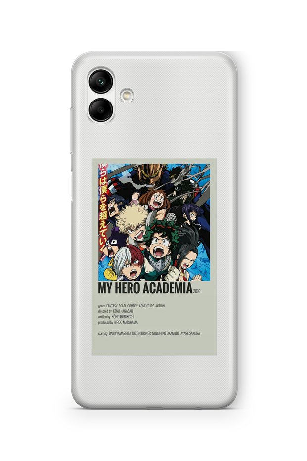 Samsung Galaxy A05 Compatible My Hero Academia Palaroid Poster Design Printed Transparent Case