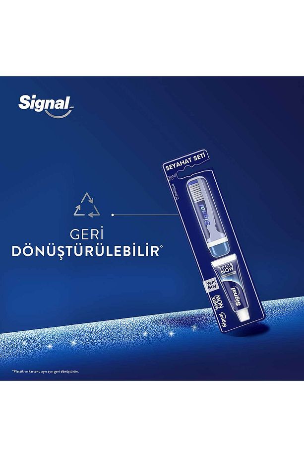 White Now Diş Macunu 14 ml +Diş Fırçası Seyahat Seti - 7