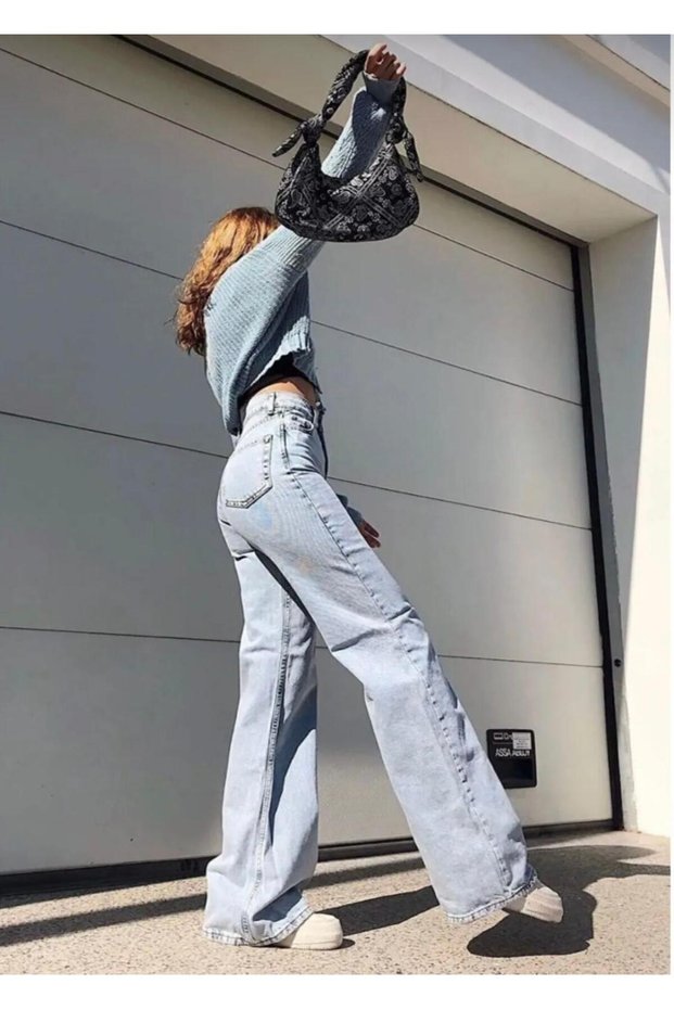 Women's High-Rise Wide Leg Loose Palazzo Wide Leg Jeans (New Season)