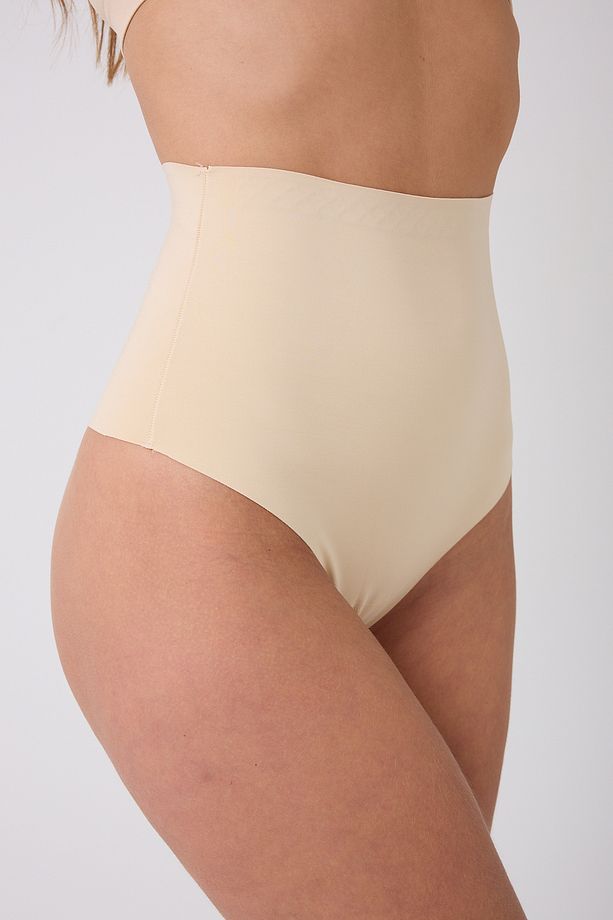 LAZER KESİM YÜKSEK BEL STRİNG TANGA - 5