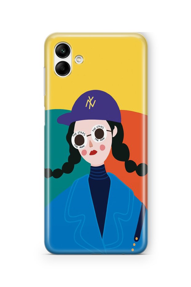 حافظة شفافة مطبوعة بتصميم ناقل متوافق مع هاتف Samsung Galaxy A05