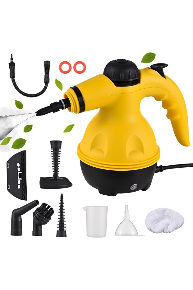 Portable Handheld Steam Cleaner 1200w Multifunctional High Temperature With 9 Pieces