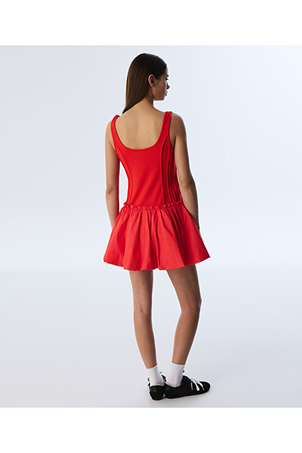 KUMAŞ MIX ELBİSE - 8