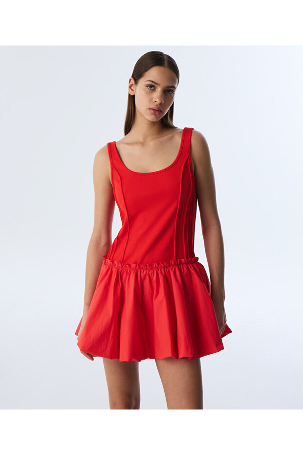 KUMAŞ MIX ELBİSE - 6