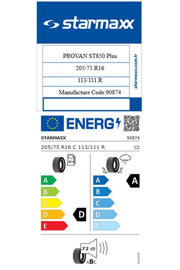 205/75 R16 C Tl 113/111r 10pr Provan St850 Plus Kamyonet Yaz Lastiği (ÜRETİM TARİHİ:2025) - 2