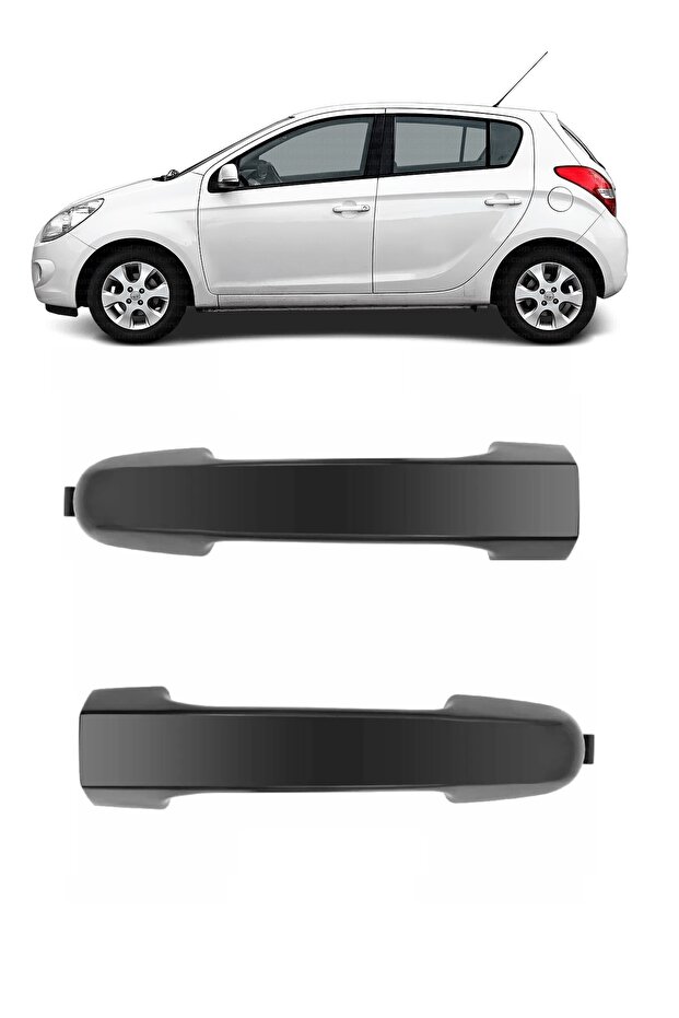 Hyundai İ20 2009-2014 Compatible Front Outer Door Handle Right and Left 2 Sets of Grain