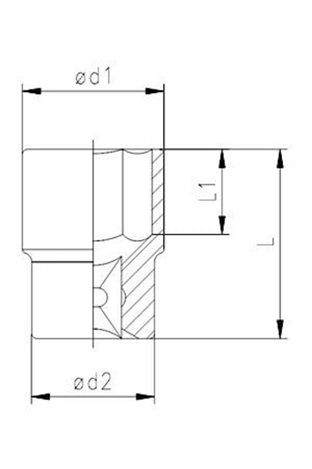 1113 06 1027 1/2'' Altı Köşe Lokma 27 Mm - 2