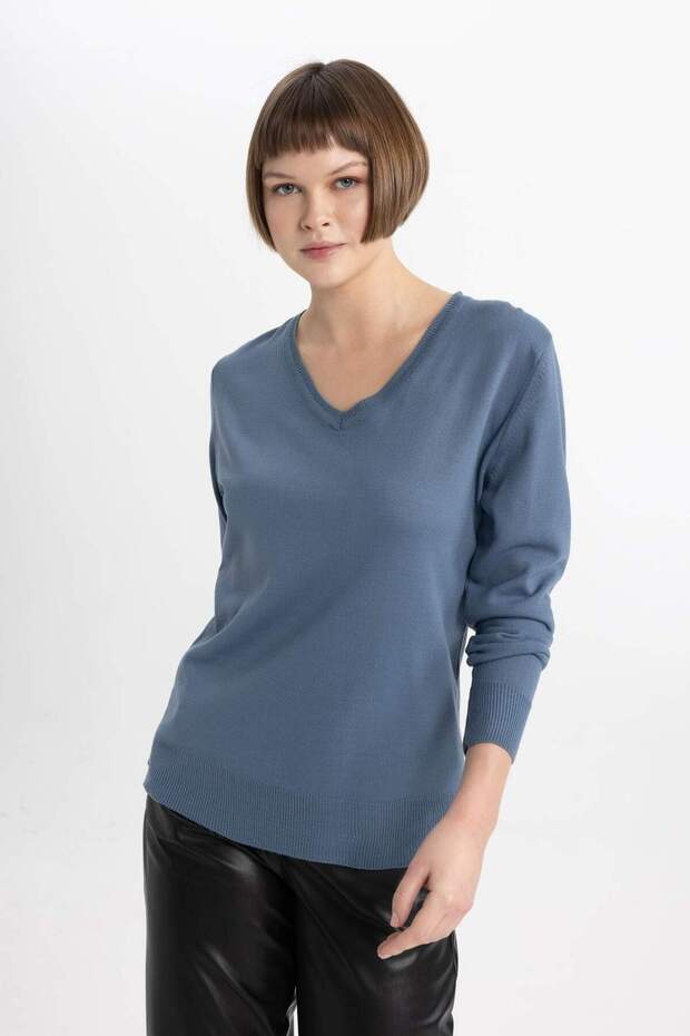 Regular Fit Triko Kazak B7865AXNS - 3