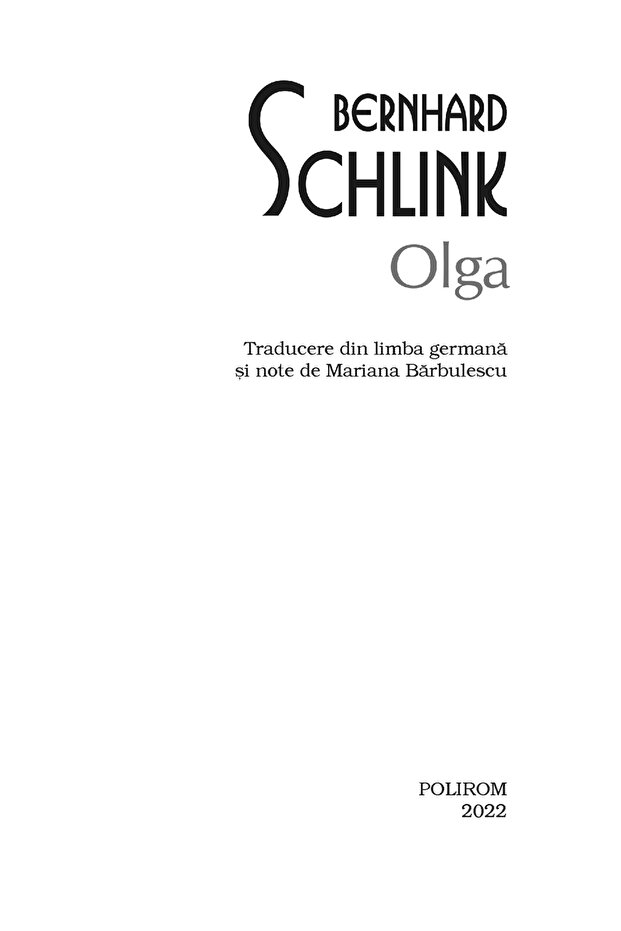 Olga, Bernhard Schlink - 6