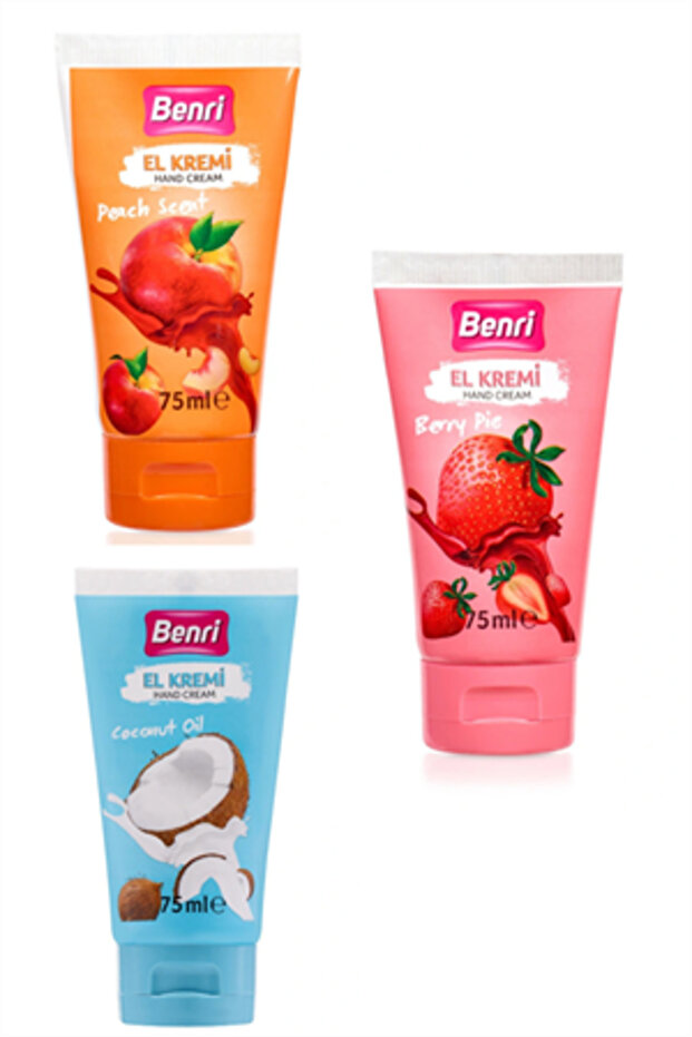 Strawberry Coconut Peach - Hand Cream Set of 3