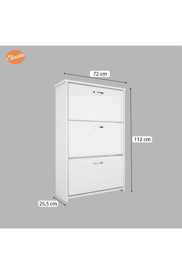 Düşer Kapaklı Ayakkabılık 3 Kapaklı - 2