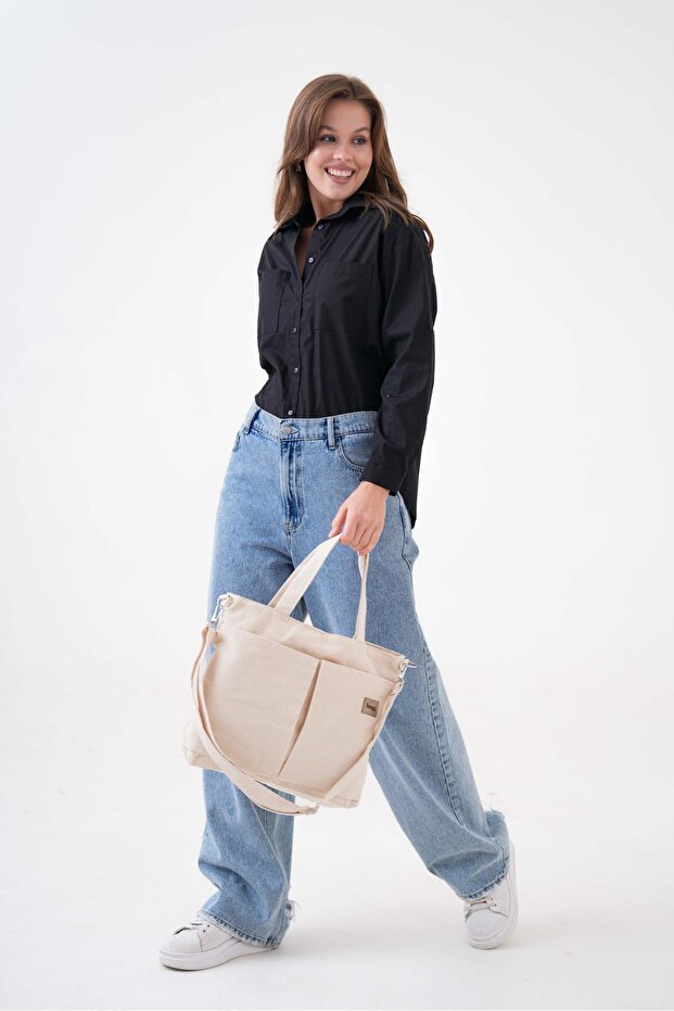 Çapraz Kanvas Çanta Pl - 1