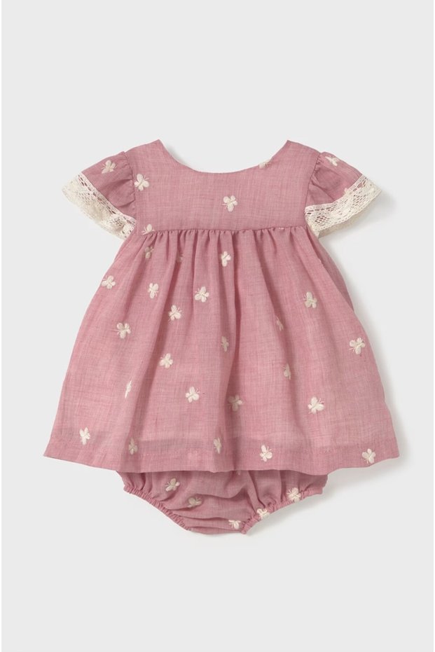 Newborn Baby Girl Embroidered Dress