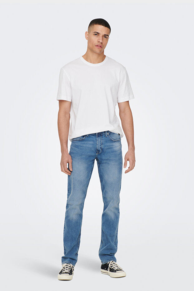 تي شيرت ONSMAX LIFE SS STITCH TEE NOOS للرجال باللون الأسود - 22025208