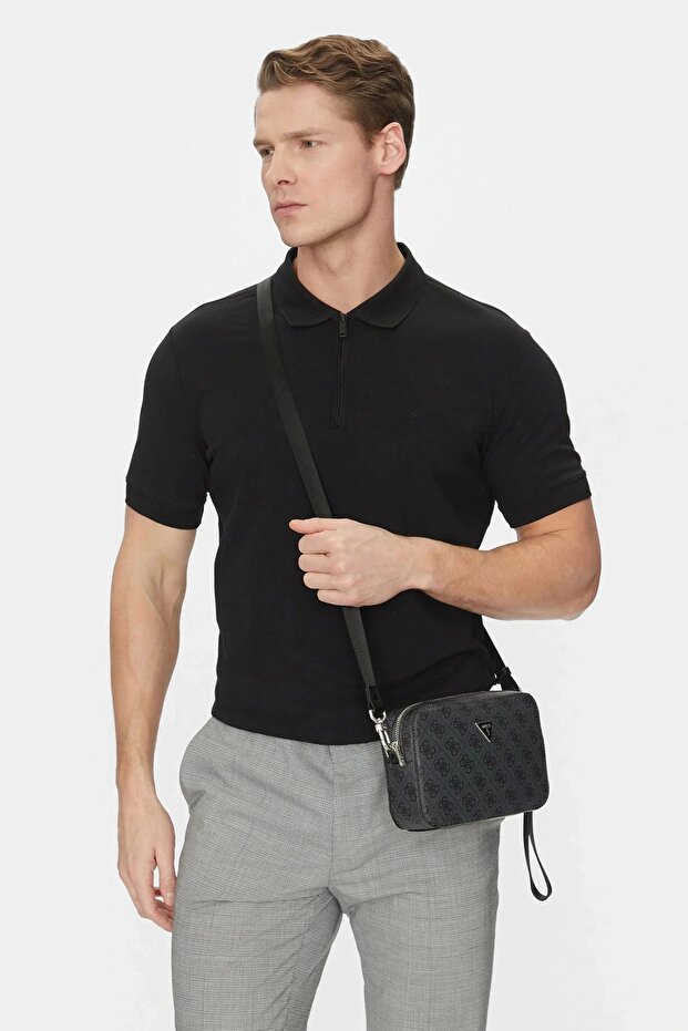 Milano Men's Black Handbag Pmmilop5245-Bla