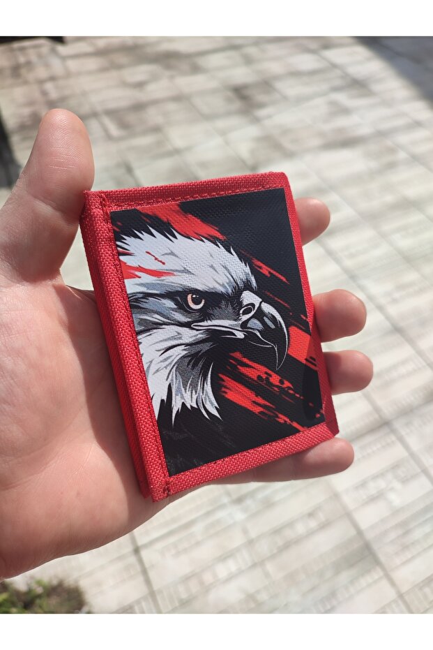 Sports Wallet, Unisex Wallet with Velcro, Zipper, Keychain, Coin Compartment, Fabric Wallet