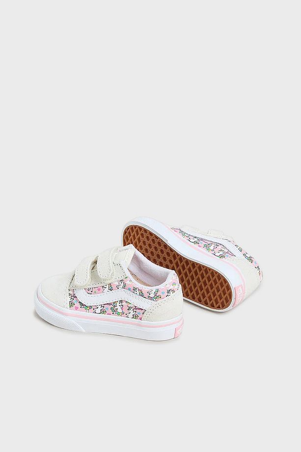 Old Skool V Süet Detaylı Desenli Cırt Cırtlı Sneaker Ayakkabı Unisex Çocuk AYAKKABI VN0009RCCY7 - 3