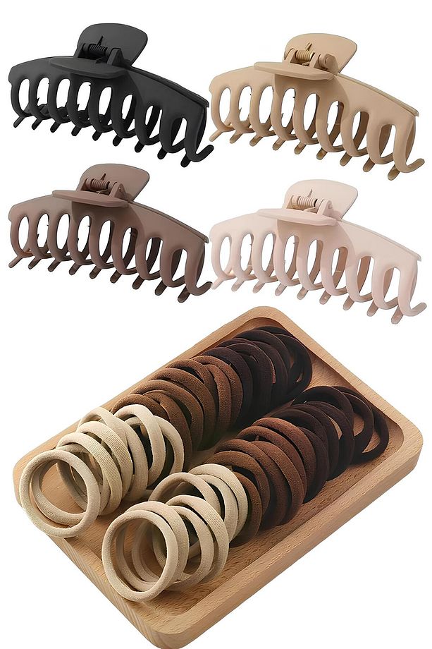 Kadın 50 Adet Lastik + 4 Adet Xl Mandal Toka - 1