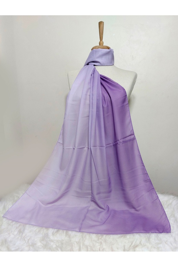 Gradient Patterned Chiffon Shawl - 2