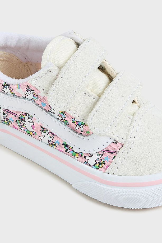 Old Skool V Süet Detaylı Desenli Cırt Cırtlı Sneaker Ayakkabı Unisex Çocuk AYAKKABI VN0009RCCY7 - 4